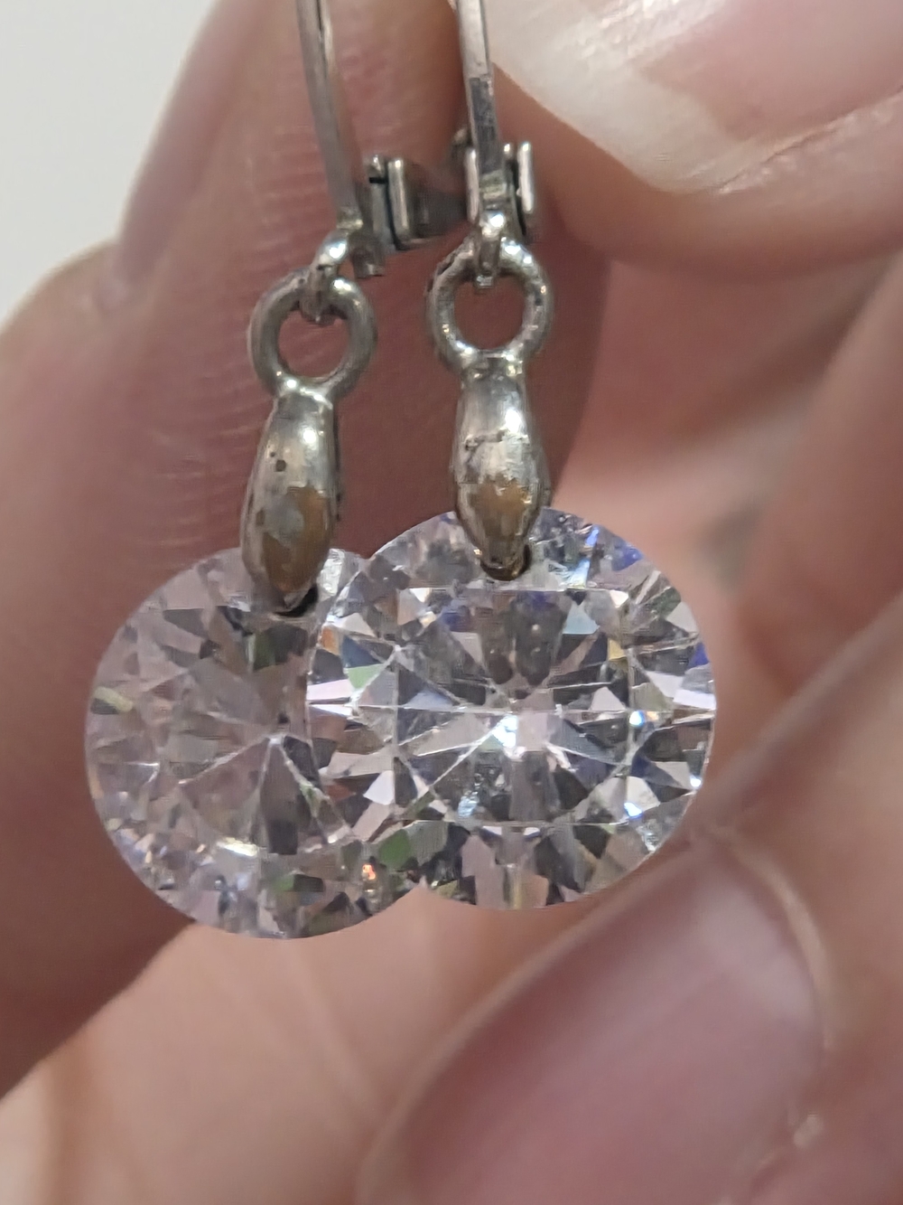 Sparkling Clear Crystal Drop Earrings - Elegant Women Jewelry